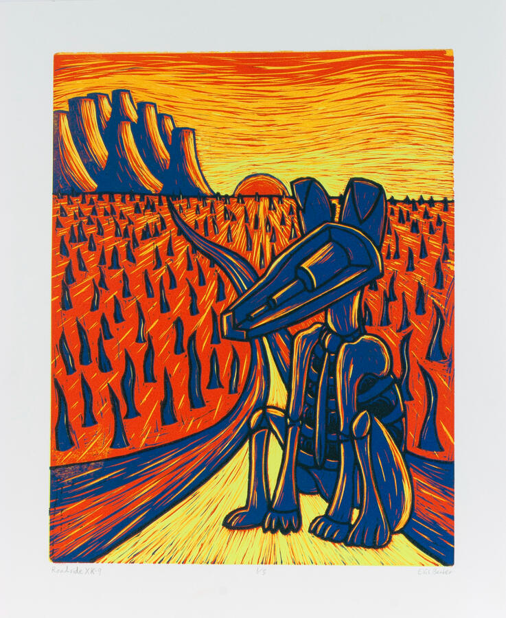 "Roadside XK-9" Carved MDF Plywood, Fall 2021