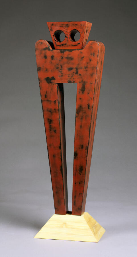 "Watcher" Steel, Poplar, Paint, Fall 2022