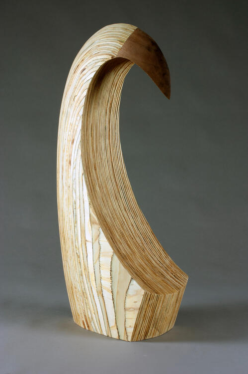 "Hook" Plywood, Mahogany, Fall 2020