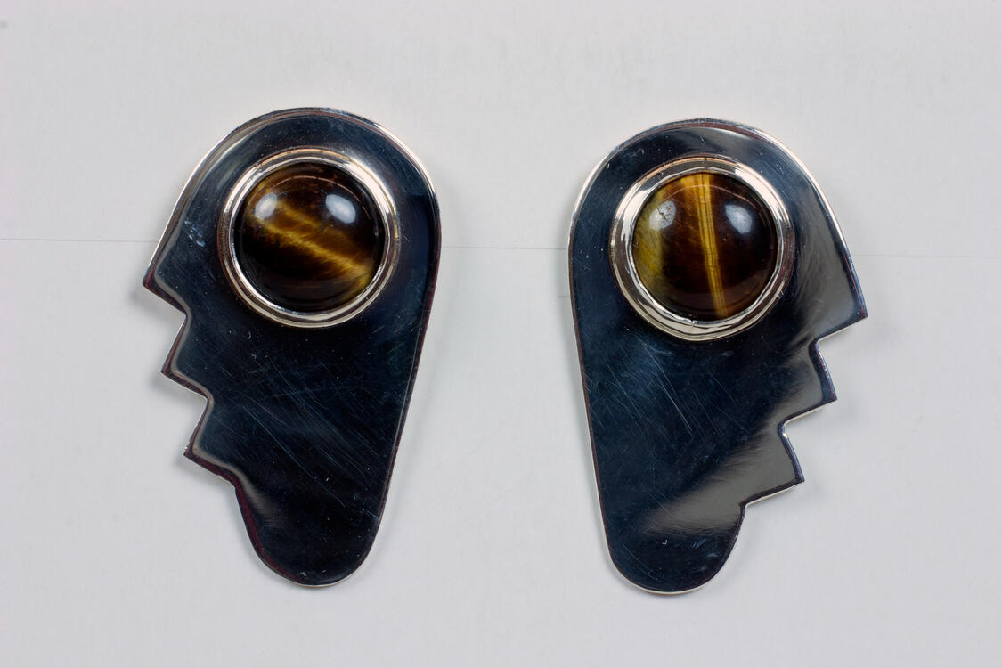 "Cabochon Earrings" Silver, Summer 2021