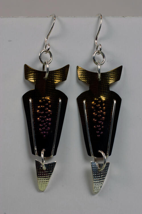 "French Ear Wire Earings" Silver, Niobium, Summer 2021