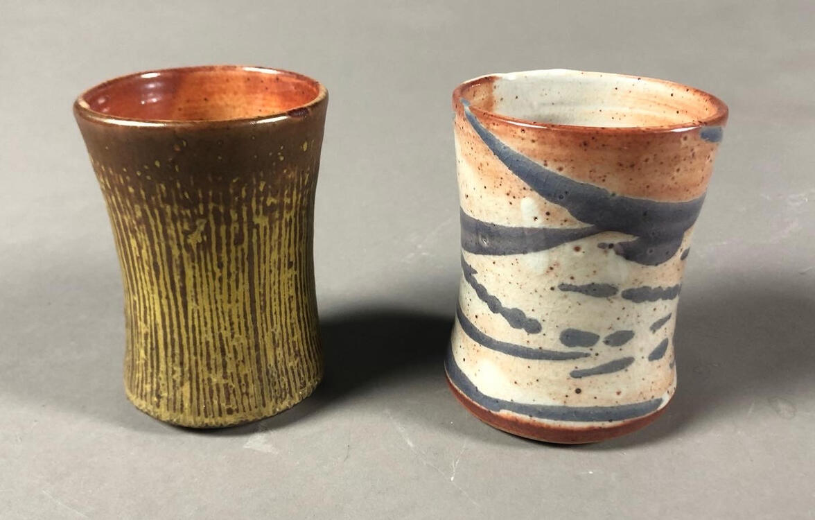 "Shino Cups" Stoneware, Cone 10 Reduction, Fall 2022